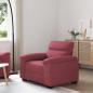 Preview: ARDEBO.de - Sessel Weinrot 60 cm Stoff