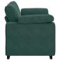 Preview: Zweisitzer-Sofa Dunkelgrün 120 cm Samt