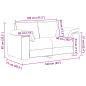 Preview: Zweisitzer-Sofa Dunkelgrün 120 cm Samt