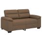 Preview: 2-Sitzer-Sofa Braun 120 cm Stoff