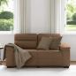 Preview: 2-Sitzer-Sofa Braun 120 cm Stoff