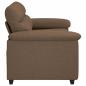 Preview: 2-Sitzer-Sofa Braun 120 cm Stoff