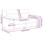 Preview: 2-Sitzer-Sofa Braun 120 cm Stoff