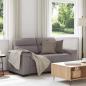 Preview: ARDEBO.de - 2-Sitzer-Sofa Taupe 120 cm Stoff