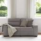Preview: 2-Sitzer-Sofa Taupe 120 cm Stoff