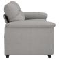 Preview: 2-Sitzer-Sofa Wolkengrau 140 cm Stoff