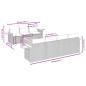 Preview: 8-tlg. Garten-Sofagarnitur mit Kissen Grau Poly Rattan