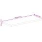 Preview: Tischplatte 70x60x3,8 cm Rechteckig Massivholz Mango