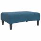 Preview: Schlafsofa 2-Sitzer mit Fußhocker Blau Samt