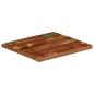 Preview: Tischplatte 60x60x3,8 cm Quadratisch Altholz Massiv