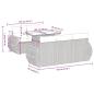 Preview: 6-tlg. Garten-Sofagarnitur mit Kissen Braun Poly Rattan Akazie