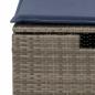 Preview: 8-tlg. Garten-Sofagarnitur mit Kissen Grau Poly Rattan