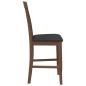 Preview: Barhocker mit Kissen 2 Stk. Braun Massivholz Gummibaum