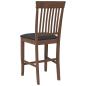 Preview: Barhocker mit Kissen 2 Stk. Braun Massivholz Gummibaum