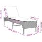 Preview: Sonnenliege mit Auflage Beige 55x200x44 cm Poly Rattan