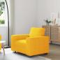 Preview: ARDEBO.de - Sessel Hellgelb 60 cm Cordstoff