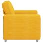 Preview: Sessel Hellgelb 60 cm Cordstoff