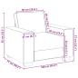 Preview: Sessel Hellgelb 60 cm Cordstoff