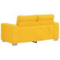 Preview: Zweisitzer-Sofa Hellgelb 120 cm Cordstoff