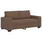 Preview: 2-Sitzer-Sofa Braun 140 cm Stoff