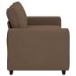 Preview: 2-Sitzer-Sofa Braun 140 cm Stoff