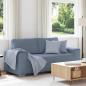 Preview: ARDEBO.de - Zweisitzer-Sofa Blau 140 cm Cordstoff
