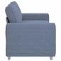 Preview: Zweisitzer-Sofa Blau 140 cm Cordstoff