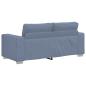 Preview: Zweisitzer-Sofa Blau 140 cm Cordstoff