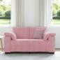 Preview: Zweisitzer-Sofa Rosa 120 cm Samt