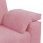 Preview: Zweisitzer-Sofa Rosa 120 cm Samt
