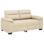 Preview: 2-Sitzer-Sofa Creme 120 cm Stoff
