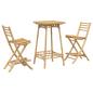 Preview: 3-tlg. Outdoor-Bar-Set Klappbar Bambus