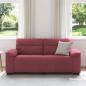 Preview: 2-Sitzer-Sofa Weinrot 140 cm Stoff