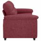 Preview: 2-Sitzer-Sofa Weinrot 140 cm Stoff