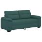 Preview: 2-Sitzer-Sofa Dunkelgrün 140 cm Stoff