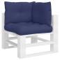 Preview: Palettenkissen 3 Stk. Marineblau Oxford-Gewebe