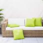 Preview: ARDEBO.de - Sofakissen 4 Stk. Knallgrün 50x50 cm Stoff