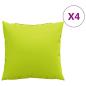 Preview: Sofakissen 4 Stk. Knallgrün 50x50 cm Stoff