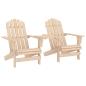 Preview: ARDEBO.de - Adirondack-Gartenstühle mit Tisch Massivholz Tanne