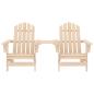 Preview: Adirondack-Gartenstühle mit Tisch Massivholz Tanne