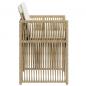 Preview: Gartenstühle mit Kissen 4 Stk. Beige Poly Rattan