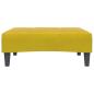 Preview: Schlafsofa 2-Sitzer mit Fußhocker Gelb Samt