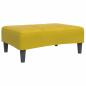 Preview: Schlafsofa 2-Sitzer mit Fußhocker Gelb Samt