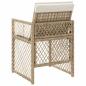 Preview: Gartenstühle mit Kissen 4 Stk. Beige Poly Rattan