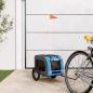 Preview: ARDEBO.de - Fahrradanhänger Hunde Blau und Grau Oxford-Gewebe und Eisen