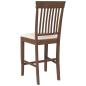 Preview: Barhocker mit Kissen 2 Stk. Braun Massivholz Gummibaum