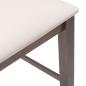 Preview: Barhocker mit Kissen 2 Stk. Braun Massivholz Gummibaum