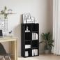 Preview: ARDEBO.de - Bücherregal Schwarz Eichen-Optik 66x30x130 cm Holzwerkstoff
