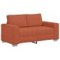 Preview: Zweisitzer-Sofa Rot Orange 120 cm Cordstoff