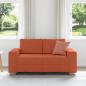 Preview: Zweisitzer-Sofa Rot Orange 120 cm Cordstoff
